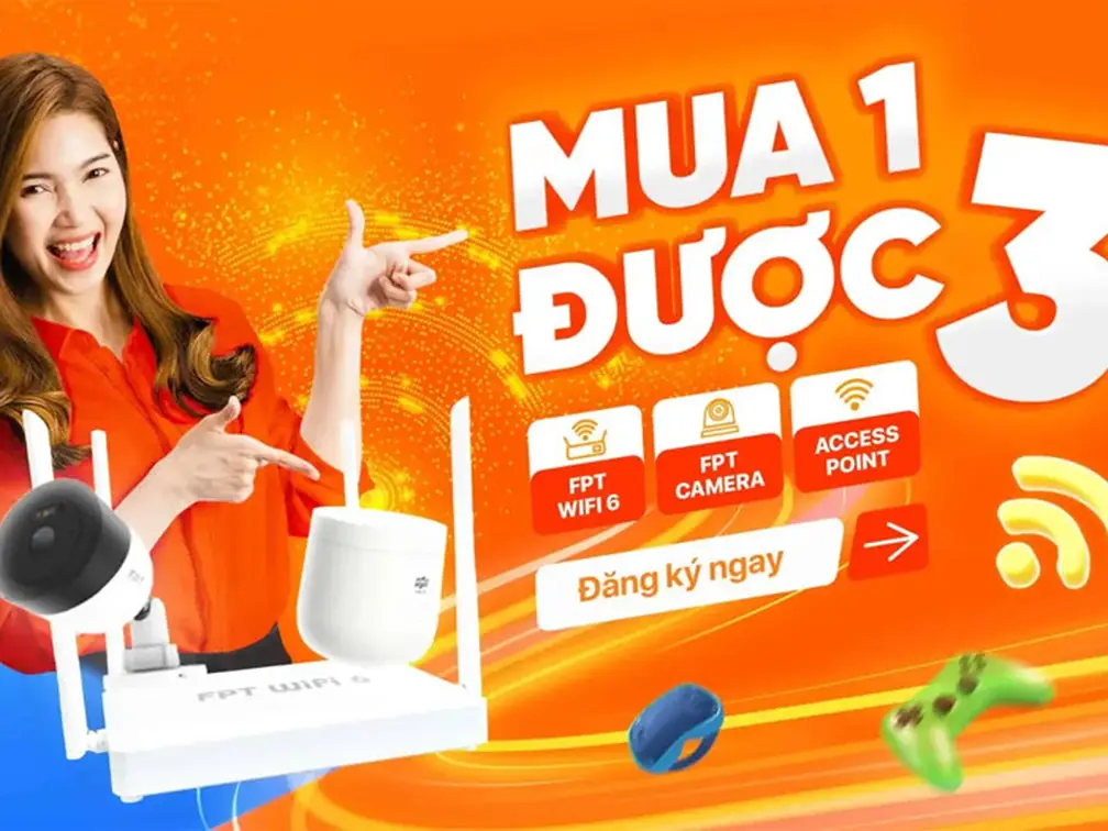 Đăng ký mạng FPT cáp quang WiFi 6