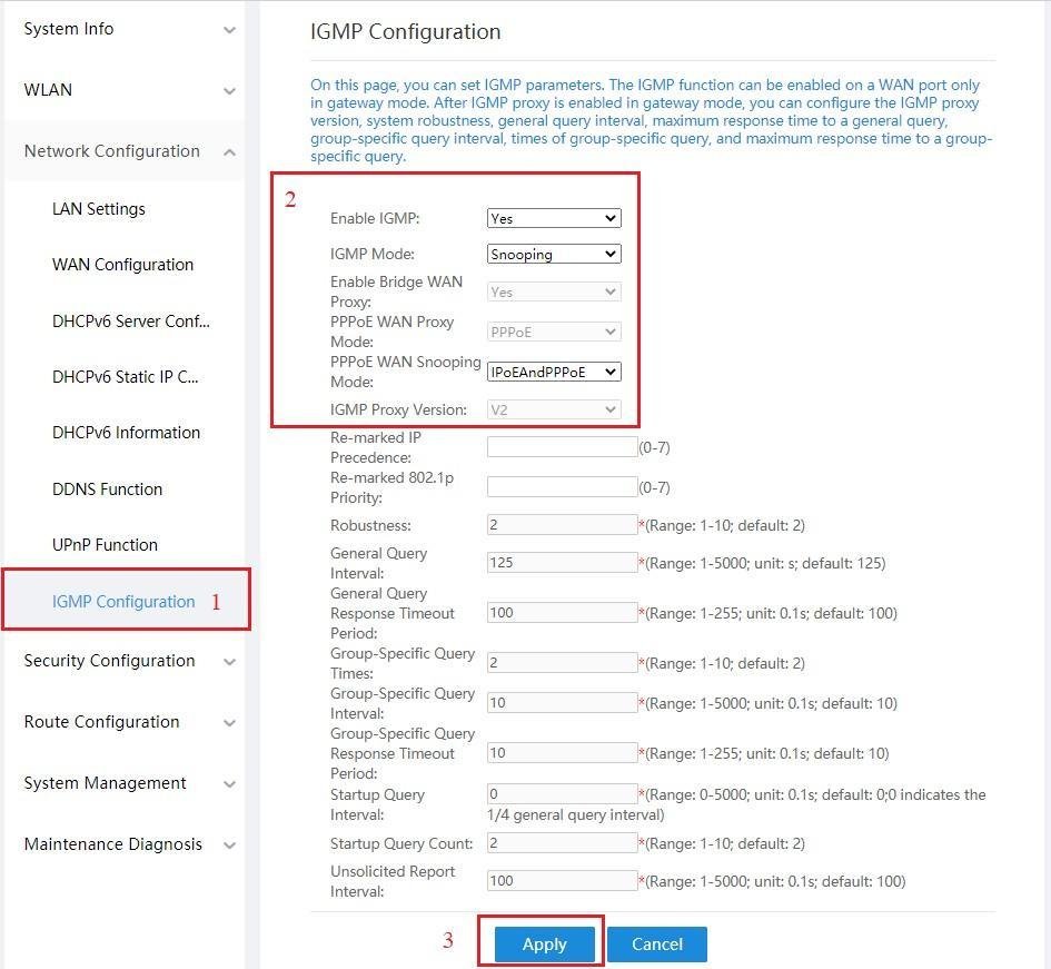 IGMP Configuration Snooping Mode trên AC1200H Bridge WAN cho IPTV FPT Play Box