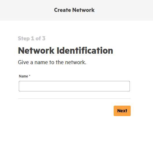 Bước 2 Network Identification đặt tên WiFi SSID cho Aruba Instant On
