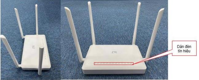 Hình ảnh modem FPT AX1800GZ và AX3000GZ ZTE F6600 hai băng tần WiFi 6
