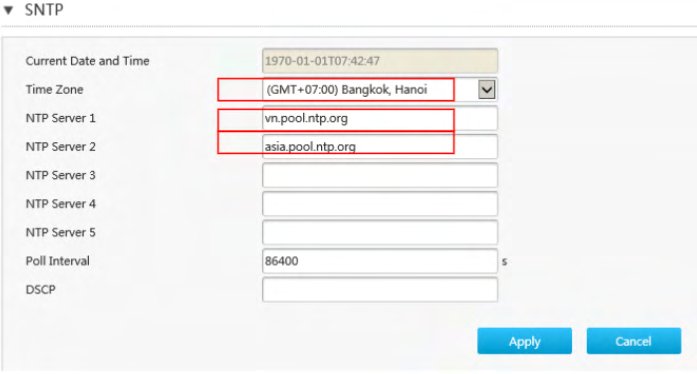 Cấu hình SNTP đồng bộ thời gian GMT+7 NTP Server vn.pool.ntp.org trên AX1800GZ