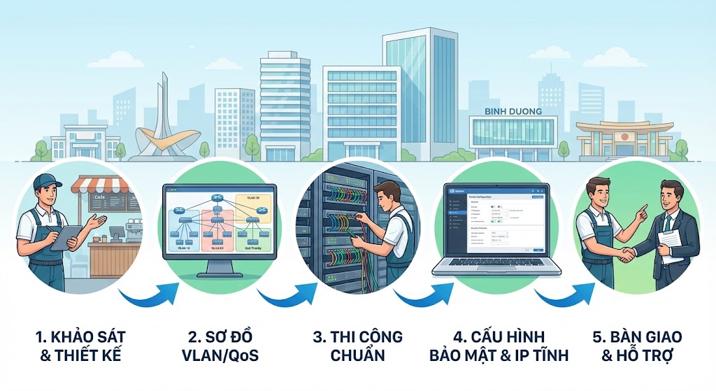 PHẦN 5: Quy Trình Triển Khai Chuẩn Cho Văn Phòng & POS/Cửa Hàng