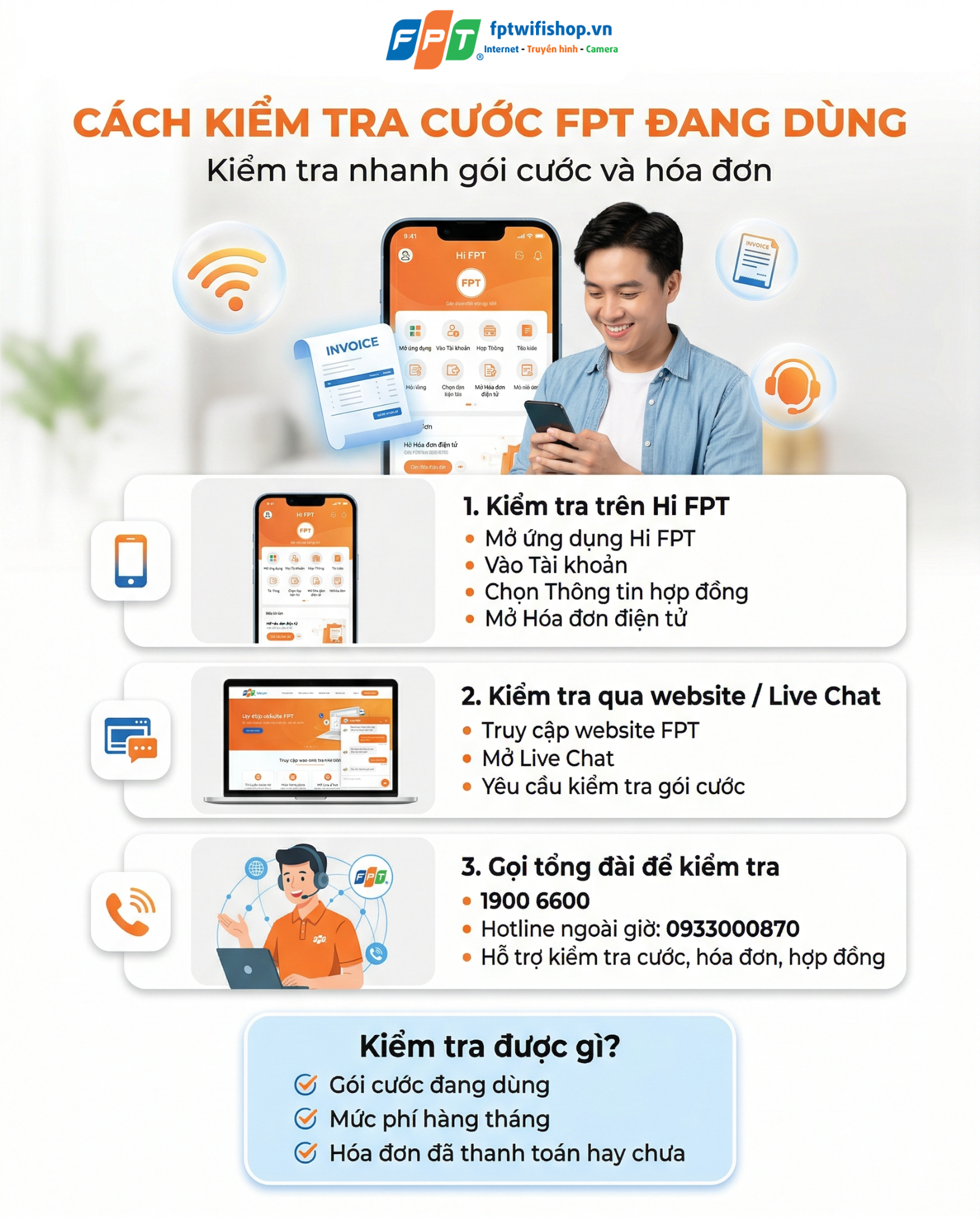 Cước FPT tăng từ 01/04/2026? Cập nhật mới nhất, lý do và cách kiểm tra hóa đơn