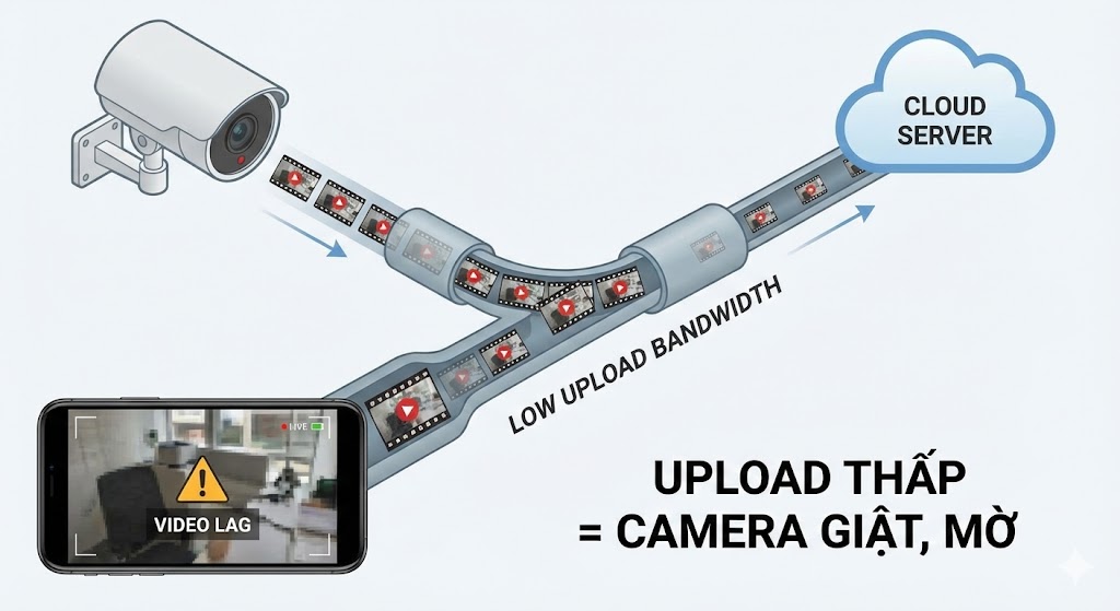 Đo Mạng FPT Mạnh Nhưng Camera Vẫn Yếu? Lý Do Từ Upload