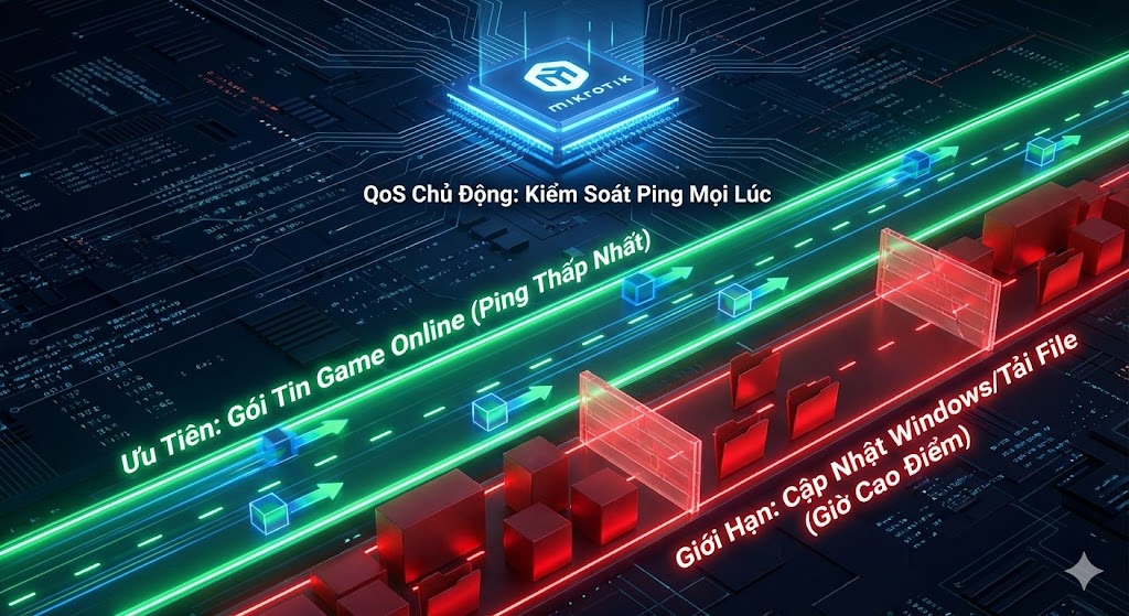 QoS – Vũ khí quan trọng để hạ Ping tại phòng net
