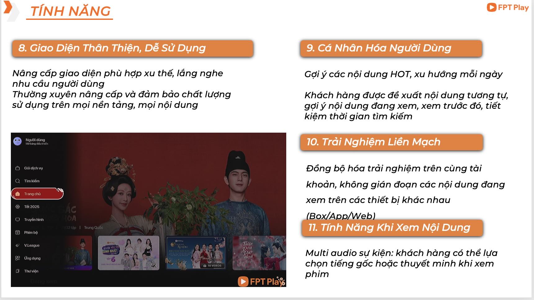 giao diện fpt play thân thi