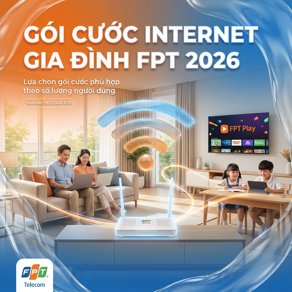 Các Gói Mạng FPT Cho Gia Đình 2026 | Chọn Đúng Gói Theo Số Người