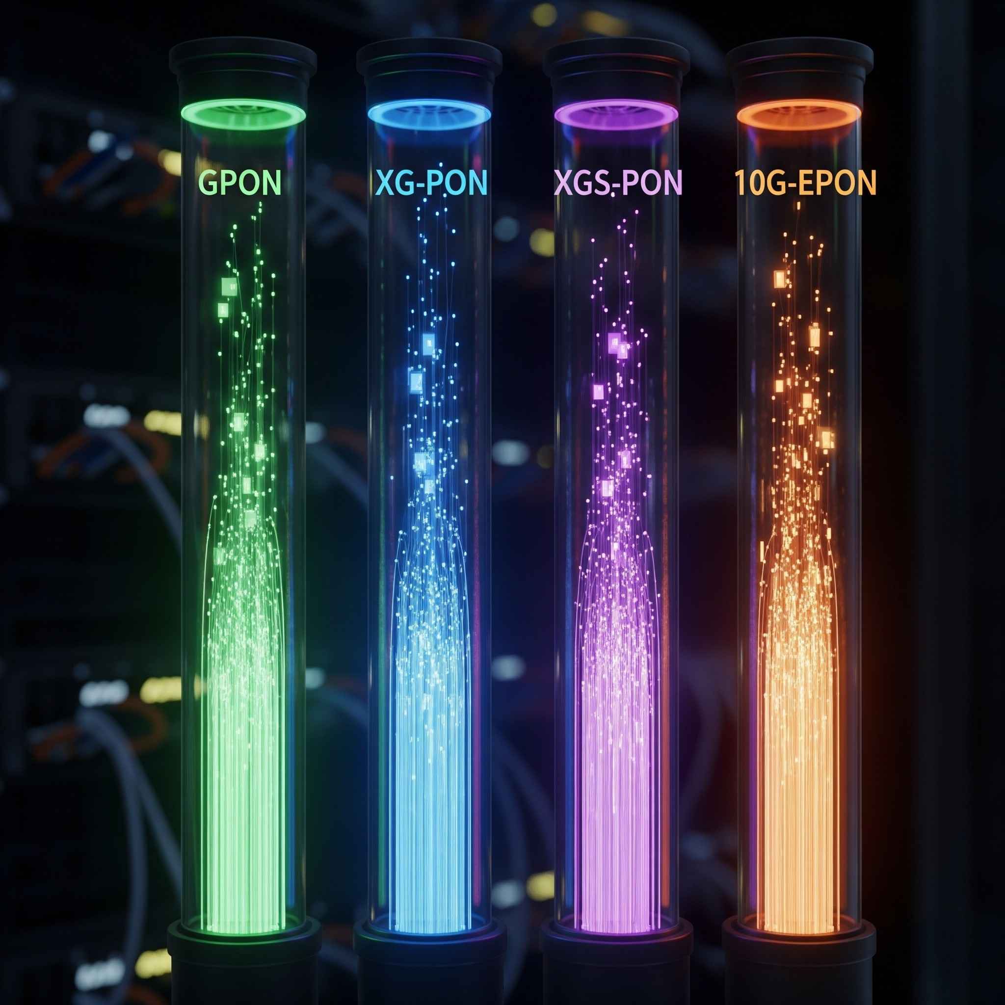 So sánh công nghệ GPON, XG-PON, XGS-PON và 10G-EPON