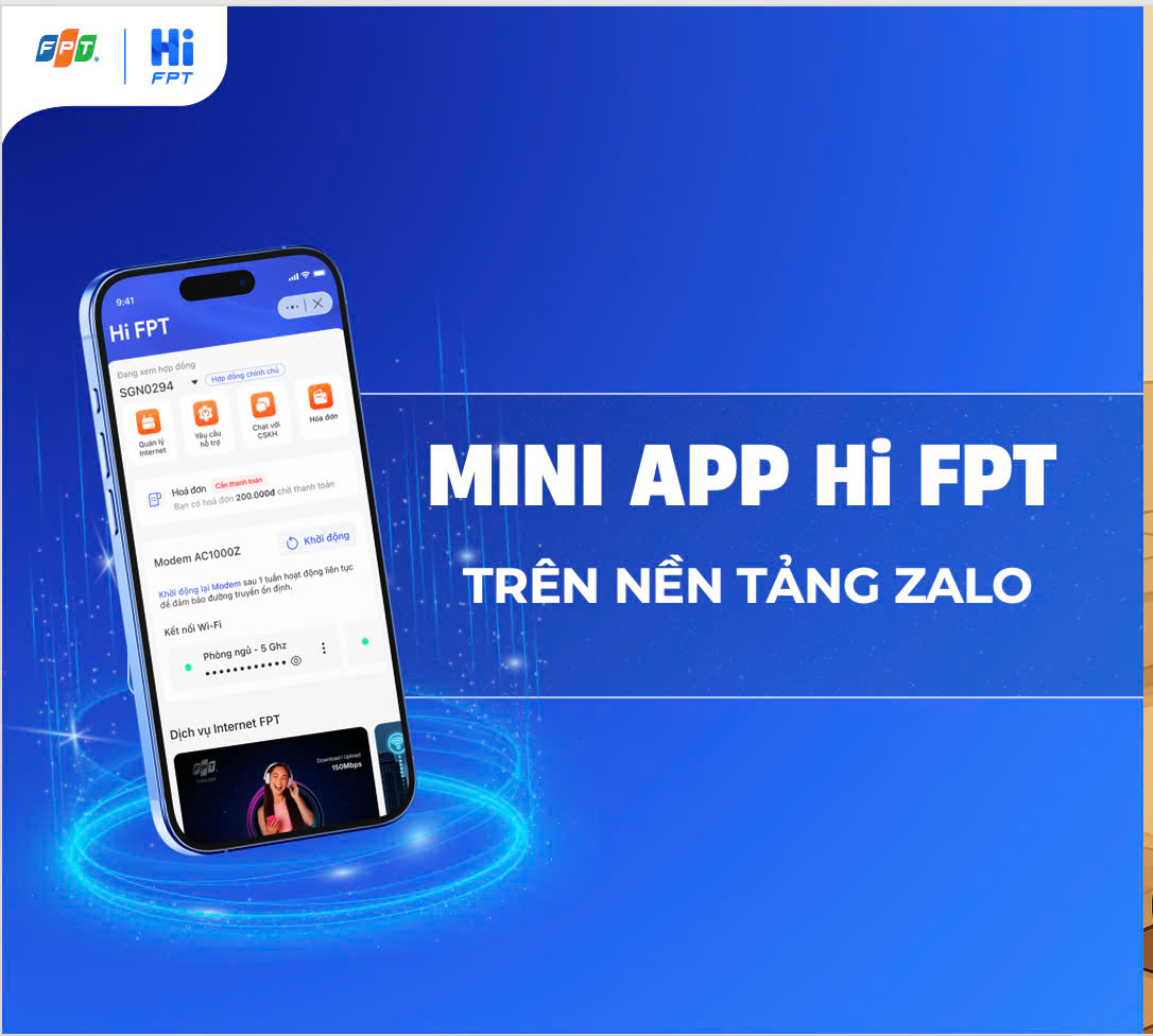 Cách dùng Mini App Hi FPT trên Zalo 2025